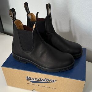 Black Leather Chelsea Boots